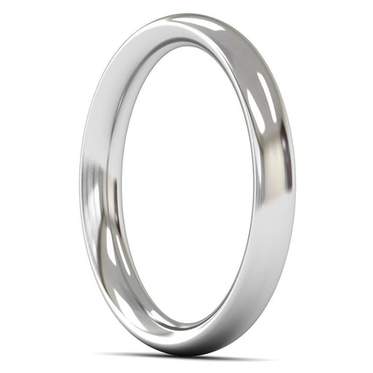 Palladium 500 3mm Heavy Weight Traditional Court Wedding Ring