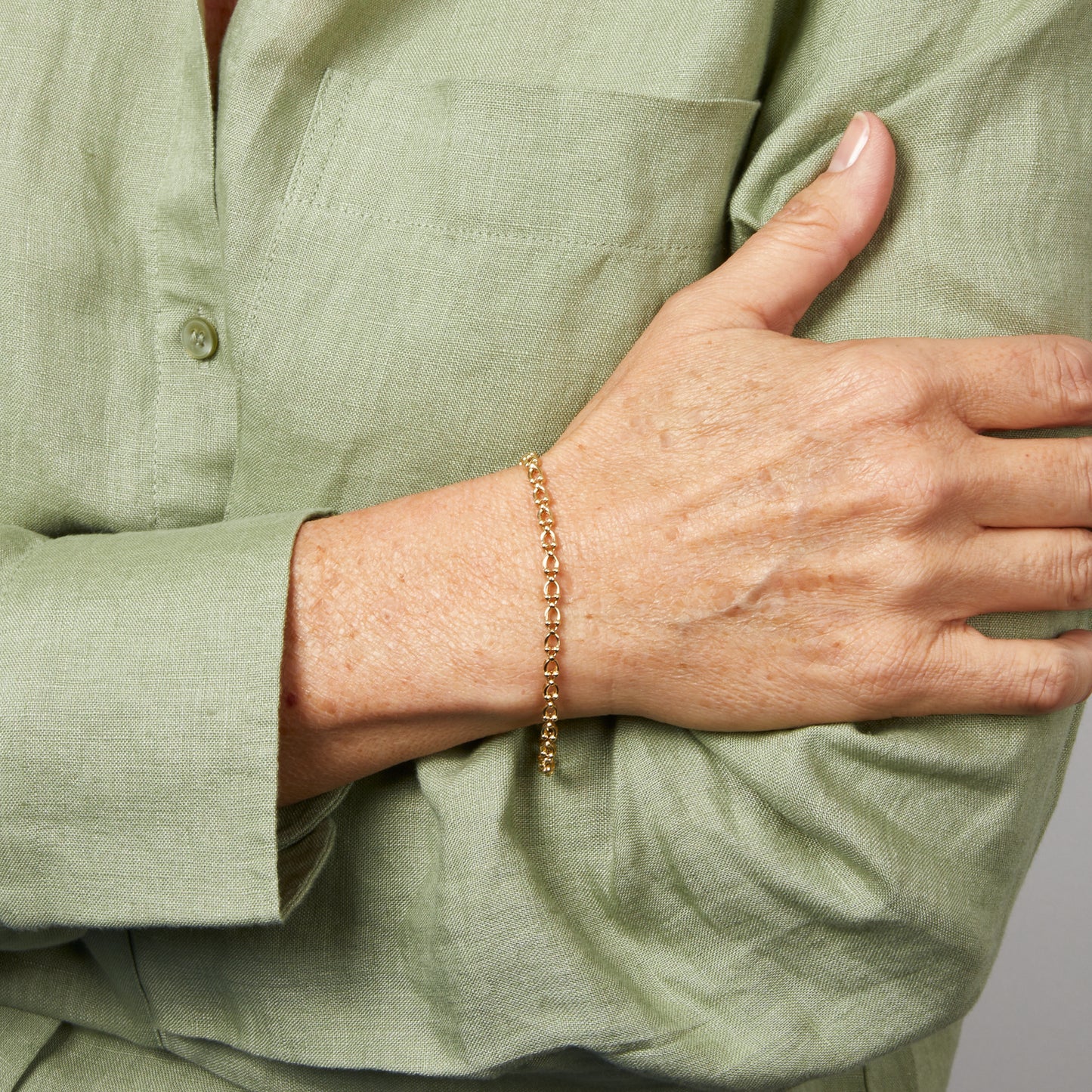 9ct Gold Oval Link Bracelet