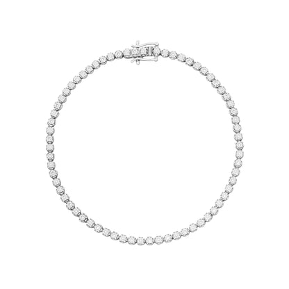 Diamond Set Tennis Bracelet in 9ct White Gold