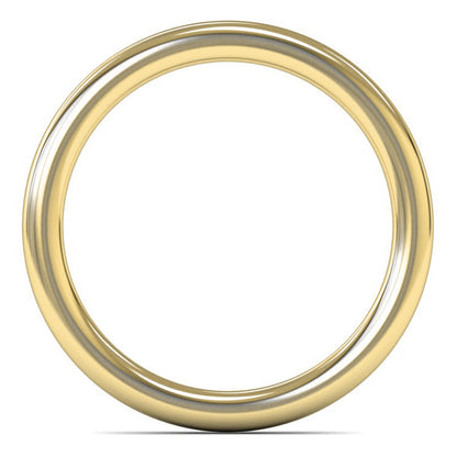 9ct Yellow Gold 2mm Heavy Weight Slight Court Wedding Ring