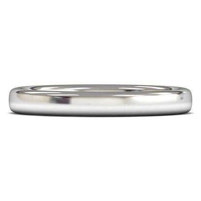 Palladium 500 3mm Heavy Weight Slight Court Wedding Ring