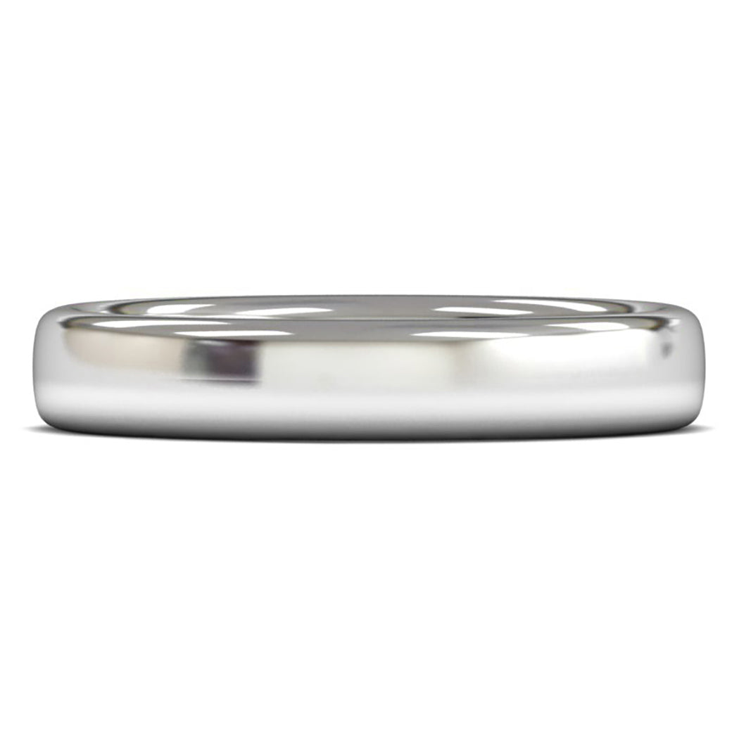 Palladium 500 4mm Heavy Weight Slight Court Wedding Ring