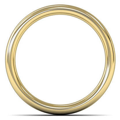 18ct Yellow Fairtrade Gold 5mm Heavy Weight Slight Court Wedding Ring