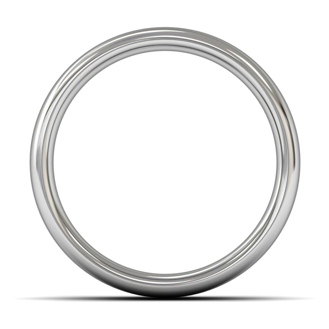 Palladium 950 8mm Heavy Weight Slight Court Wedding Ring