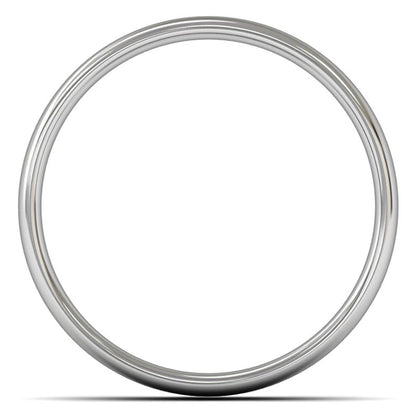 Palladium 500 5mm Light Weight Slight Court Wedding Ring