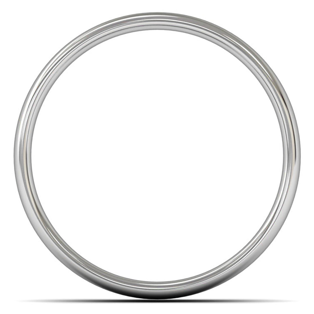 Palladium 950 5mm Light Weight Slight Court Wedding Ring