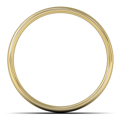 18ct Yellow Gold 6mm Light Weight Slight Court Wedding Ring