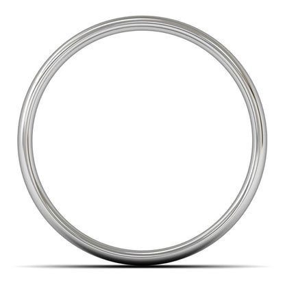 Palladium 950 6mm Light Weight Slight Court Wedding Ring