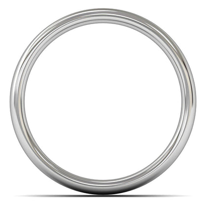 Platinum 950 5mm Medium Weight Slight Court Wedding Ring