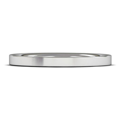 Palladium 950 2mm Heavy Weight Flat Court Wedding Ring