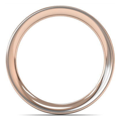 14ct Rose Gold 2.5mm Heavy Weight Flat Court Wedding Ring