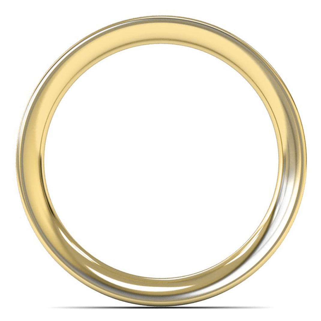 9ct Yellow Fairtrade Gold 2.5mm Heavy Weight Flat Court Wedding Ring