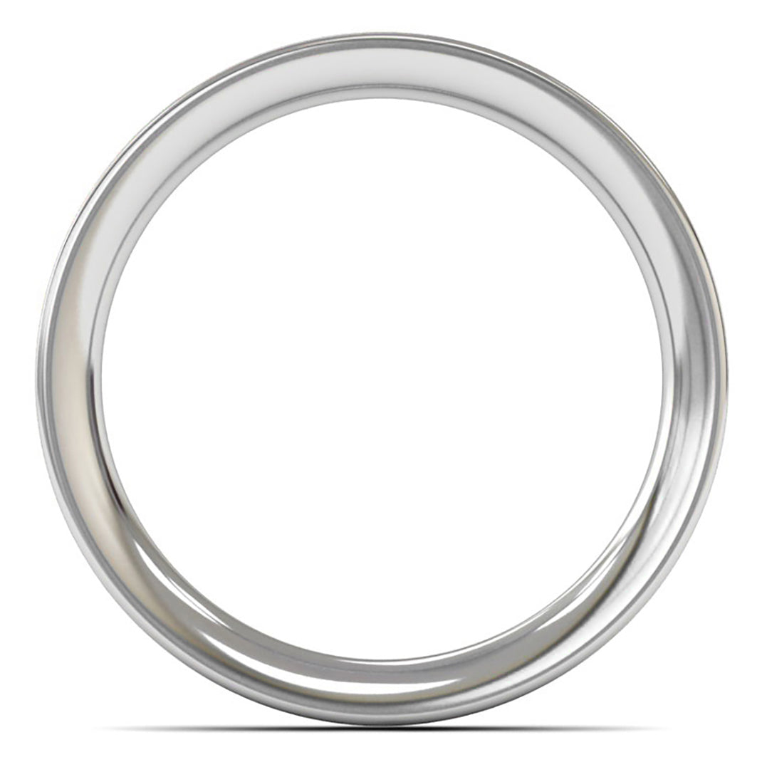 Palladium 950 3mm Heavy Weight Flat Court Wedding Ring