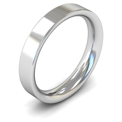 Palladium 950 4mm Heavy Weight Flat Court Wedding Ring