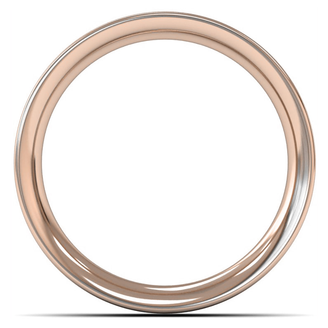 14ct Rose Fairtrade Gold 5mm Heavy Weight Flat Court Wedding Ring