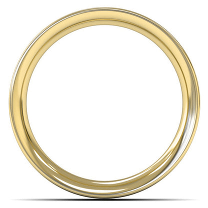 14ct Yellow Gold 5mm Heavy Weight Flat Court Wedding Ring