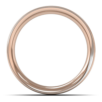 9ct Rose Gold 6mm Heavy Weight Flat Court Wedding Ring