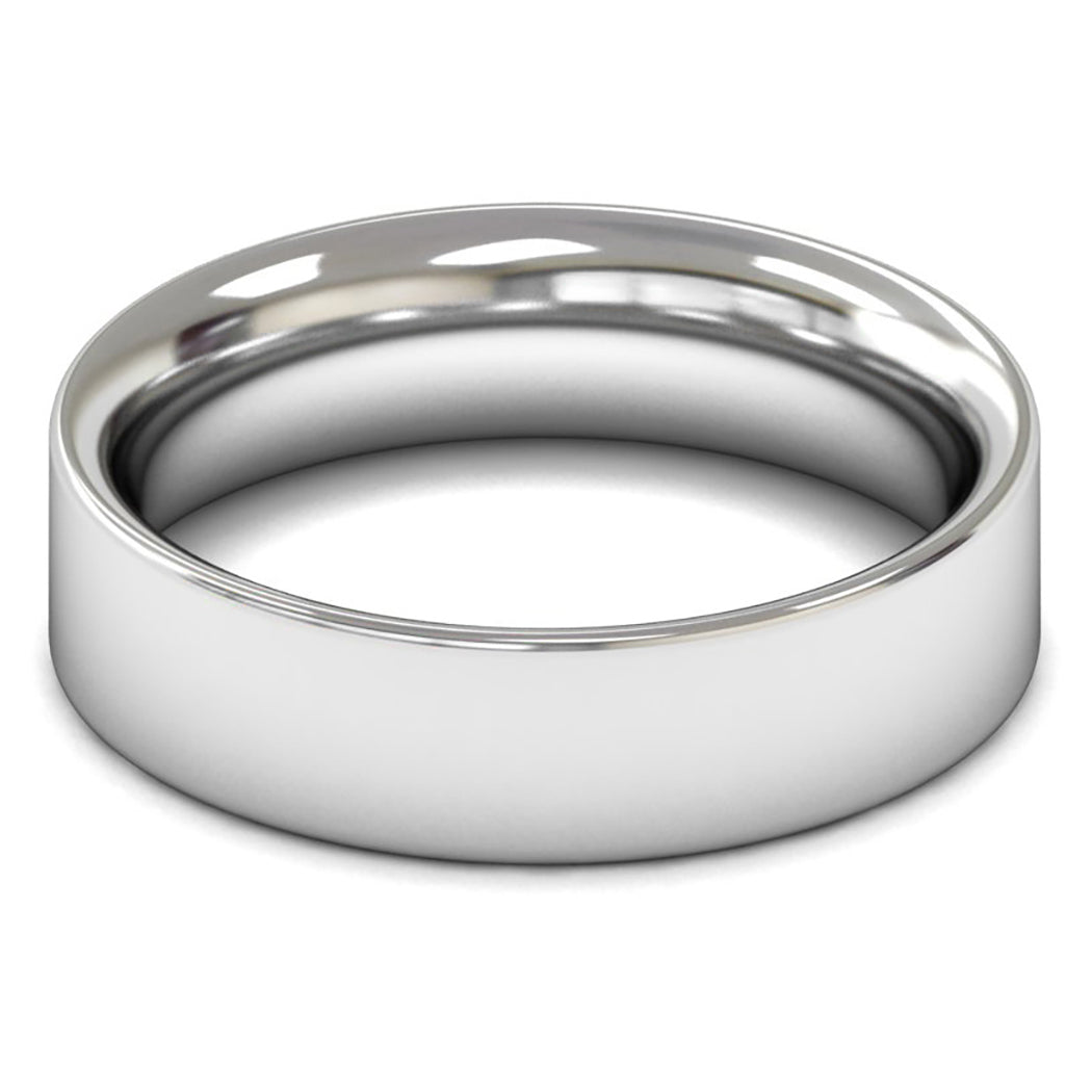 Palladium 500 6mm Heavy Weight Flat Court Wedding Ring