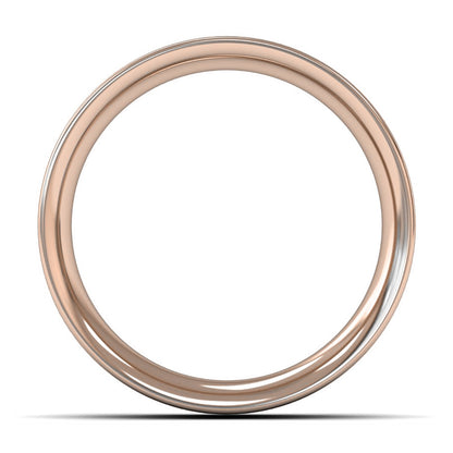 9ct Rose Gold 7mm Heavy Weight Flat Court Wedding Ring