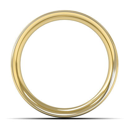 9ct Yellow Fairtrade Gold 7mm Heavy Weight Flat Court Wedding Ring