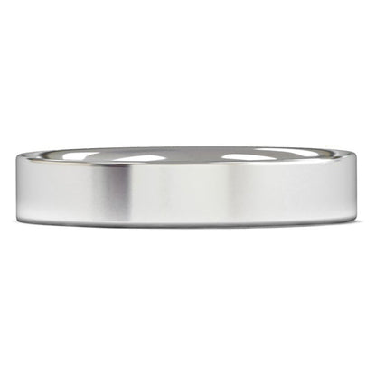 18ct White Fairtrade Gold 4mm Light Weight Flat Court Wedding Ring