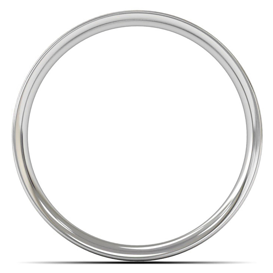 Platinum 950 4mm Light Weight Flat Court Wedding Ring