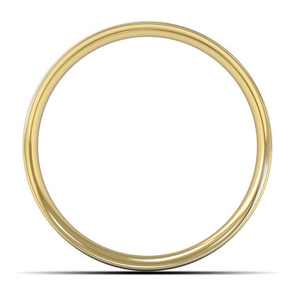 18ct Yellow Gold 6mm Light Weight Flat Court Wedding Ring