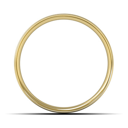 14ct Yellow Fairtrade Gold 8mm Light Weight Flat Court Wedding Ring