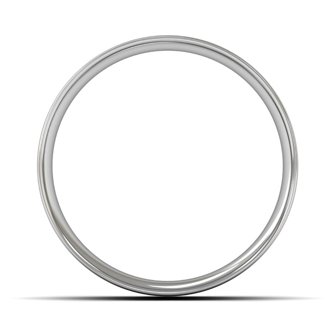Palladium 500 8mm Light Weight Flat Court Wedding Ring