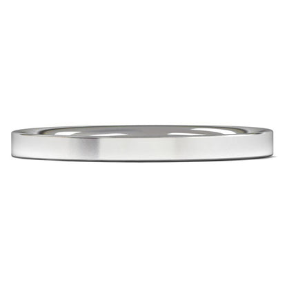 9ct White Fairtrade Gold 2mm Medium Weight Flat Court Wedding Ring