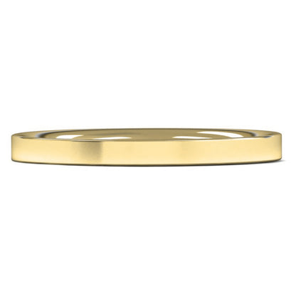 9ct Yellow Gold 2mm Medium Weight Flat Court Wedding Ring
