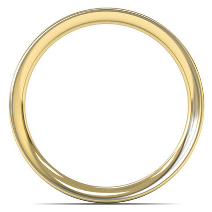 9ct Yellow Fairtrade Gold 2.5mm Medium Weight Flat Court Wedding Ring