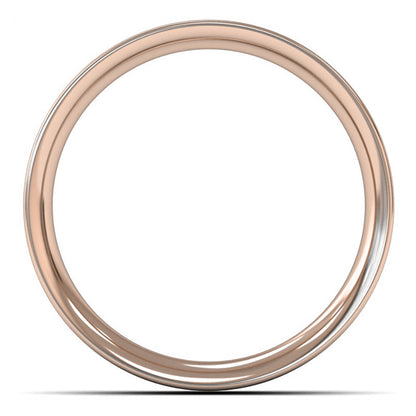 9ct Rose Fairtrade Gold 5mm Medium Weight Flat Court Wedding Ring