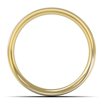 14ct Yellow Fairtrade Gold 6mm Medium Weight Flat Court Wedding Ring
