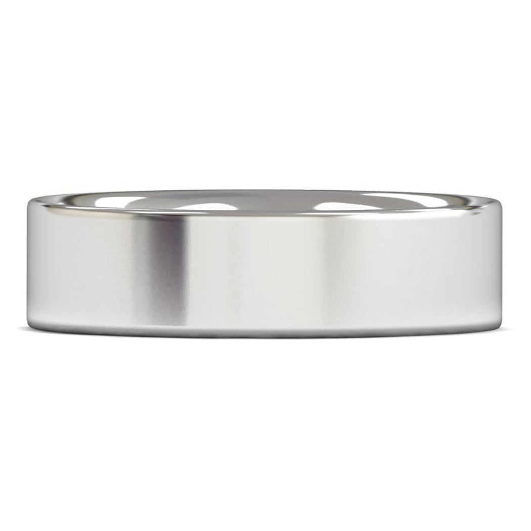 Palladium 500 6mm Medium Weight Flat Court Wedding Ring