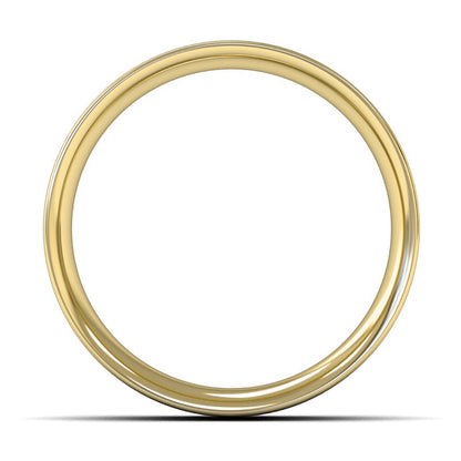14ct Yellow Fairtrade Gold 7mm Medium Weight Flat Court Wedding Ring