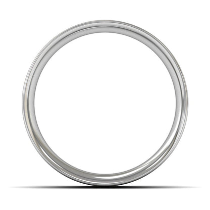 Palladium 500 8mm Medium Weight Flat Court Wedding Ring