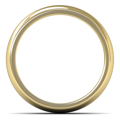 18ct Yellow Gold 6mm Heavy Weight D Shape Wedding Ring