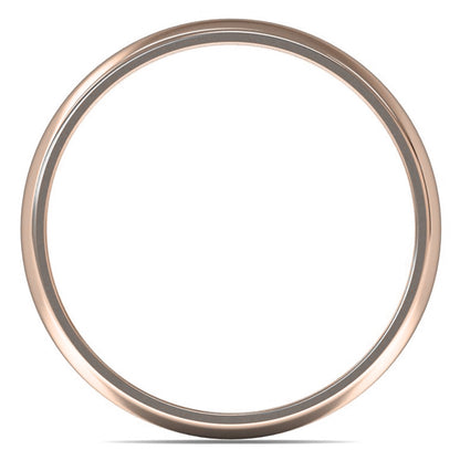 9ct Rose Fairtrade Gold 6mm Light Weight D Shape Wedding Ring