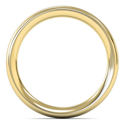 14ct Yellow Gold 2mm Heavy Weight Traditional Court Wedding Ring