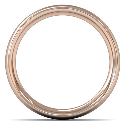 18ct Rose Gold 5mm Heavy Weight Traditional Court Wedding Ring