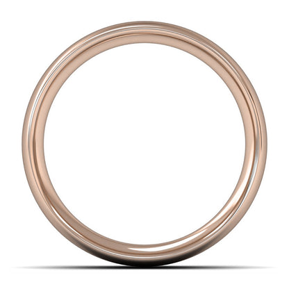 14ct Rose Gold 7mm Heavy Weight Traditional Court Wedding Ring