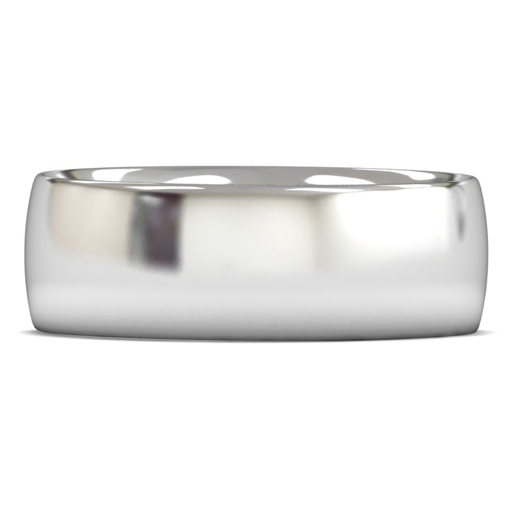 Palladium 950 8mm Heavy Weight Traditional Court Wedding Ring