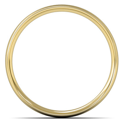 18ct Yellow Gold 4mm Light Weight Traditional Court Wedding Ring