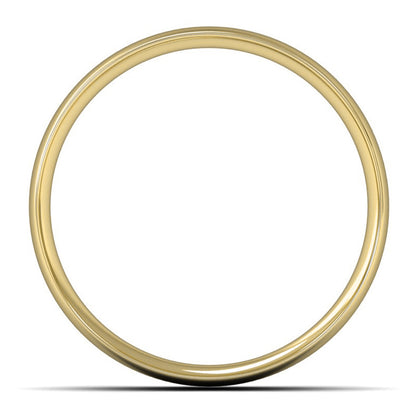 14ct Yellow Fairtrade Gold 6mm Light Weight Traditional Court Wedding Ring