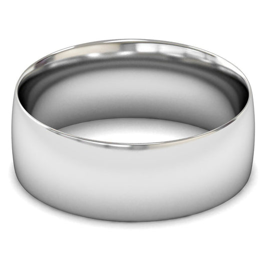 Palladium 950 8mm Light Weight Traditional Court Wedding Ring