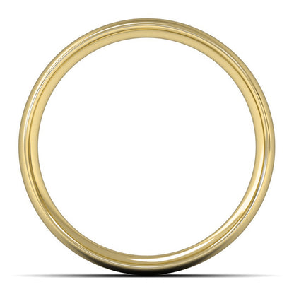 14ct Yellow Gold 6mm Medium Weight Traditional Court Wedding Ring