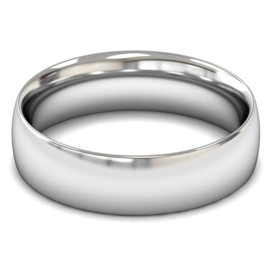 Palladium 500 6mm Medium Weight Traditional Court Wedding Ring