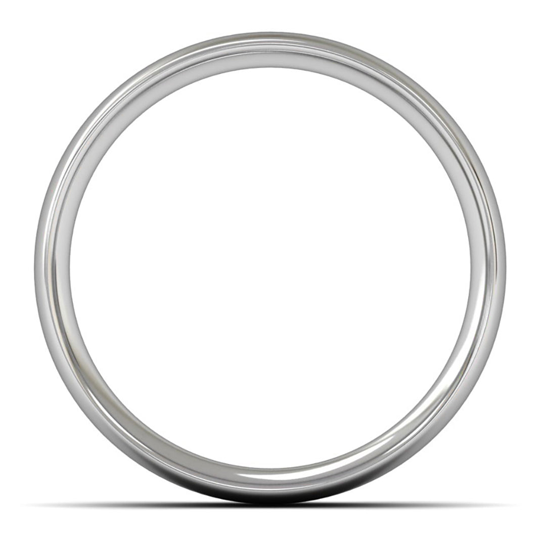 Palladium 950 6mm Medium Weight Traditional Court Wedding Ring