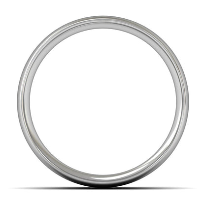 18ct White Gold 7mm Medium Weight Traditional Court Wedding Ring
